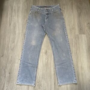 Marithe Francois Girbaud Size 32 Baggy Y2K Light Distressed Denim Pants